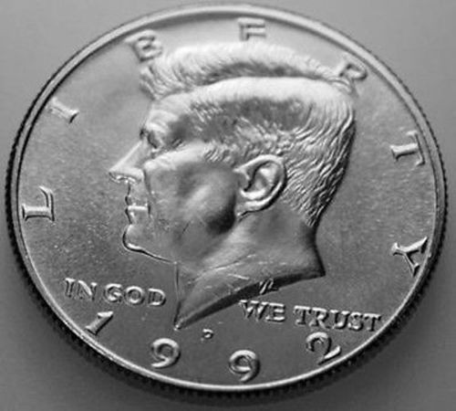 1992-P Kennedy Half Dollar Uncirculated BU Nice No Problem Coin