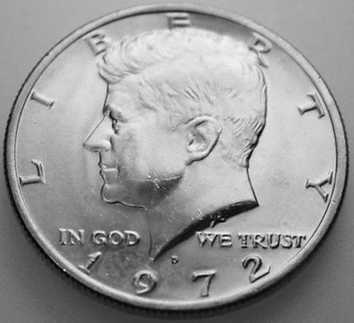 1972-D Kennedy Half Dollar Uncirculated BU Nice No Problem Coin