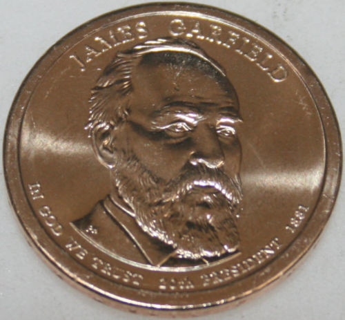 2011-P Presidential Dollar Uncirc James Garfield JG Golden Nice No Problem Coin