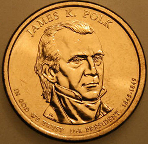 2009-P Presidential Dollar Uncirc BU James Polk JP Golden Nice No Problem Coin