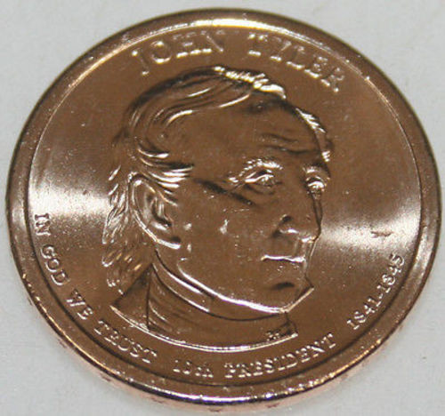 2009-P Presidential Dollar Uncirc BU John Tyler JT Golden Nice No Problem Coin
