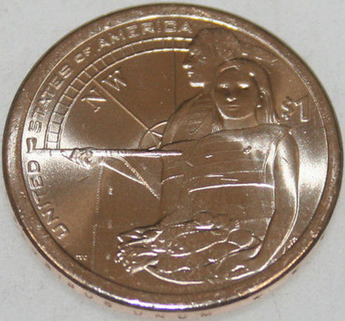 2014-P Sacagawea Native American Dollar Uncirc BU Golden Nice No Problem Coin