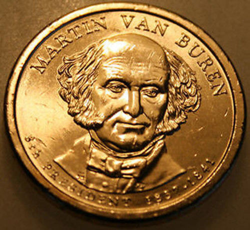 2008-D Presidential Dollar Uncirc Martin Vanren MB Golden Nice No Problem Coin
