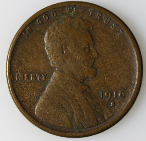 1916-S Lincoln Wheat Cent, Popular Collector Coin As Shown [SN03]