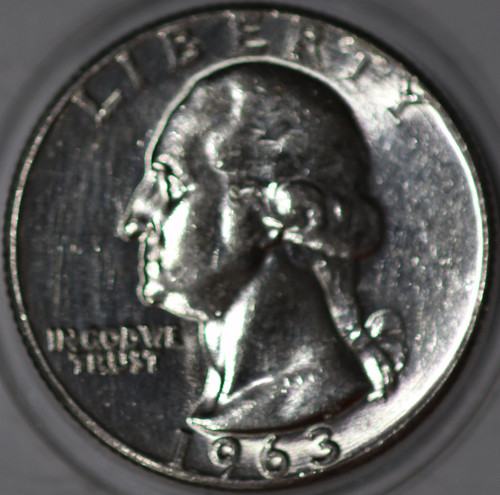 1963-P Washington Quarter 90% Silver. You will receive the coin shown