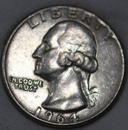1964-P Washington Quarter 90% Silver. You will receive the coin shown