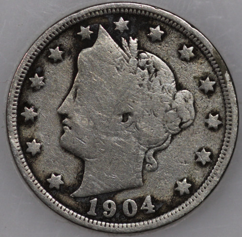 1904-P Liberty Nickel, 100+ Years Old As Shown [SN01]