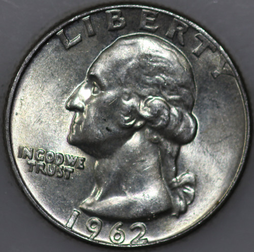 1962-P Washington Quarter 90% Silver As Shown [SN01]