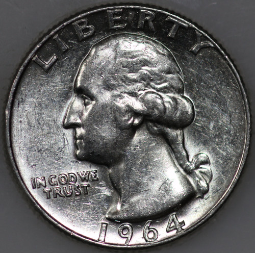1964-D Washington Quarter 90% Silver As Shown [SN01]