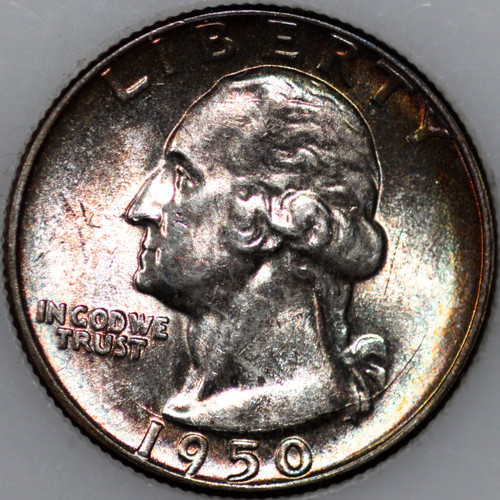 1950-P Washington Quarter 90% Silver Uncirculated As Shown [SN03]