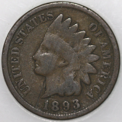 1893-P Indian Cent Over 100 years old As Shown [SN01]