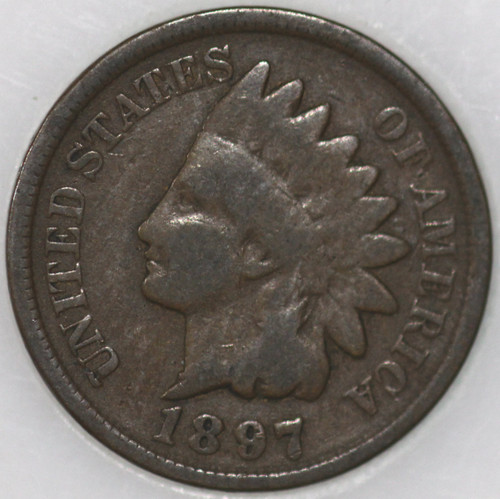 1897-P Indian Cent Over 100 years old As Shown [SN02]