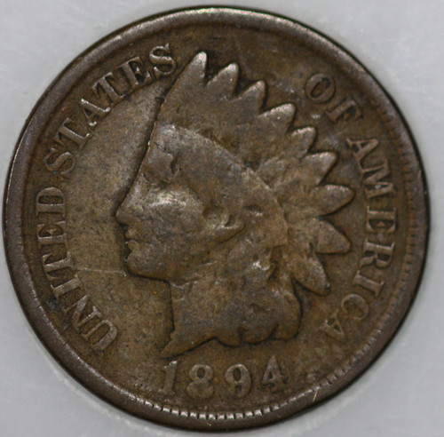 1894-P Indian Cent Over 100 years old As Shown [SN02]