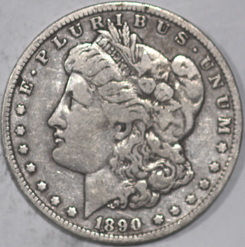 1890-O Morgan Silver Dollar 90% Silver, Nice Piece of History As Shown [SN01]
