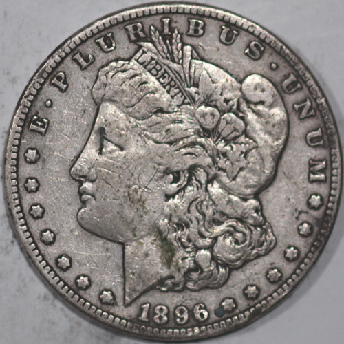 1896-S Morgan Silver Dollar 90% Silver, Nice Piece of History As Shown [SN01]