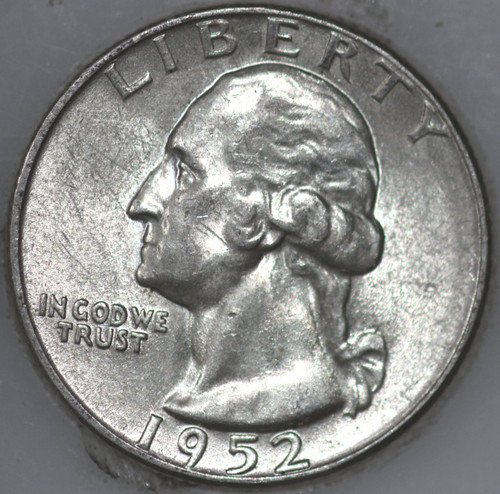 1952-P Washington Quarter 90% Silver As Shown [SN02]