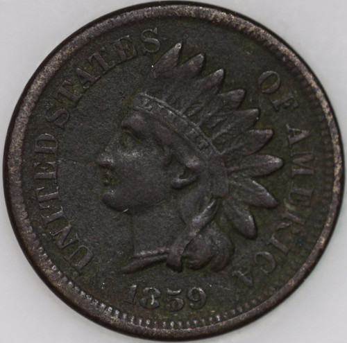 1859-P Indian Cent Copper/Nickel Over 100 years old As Shown [SN03]