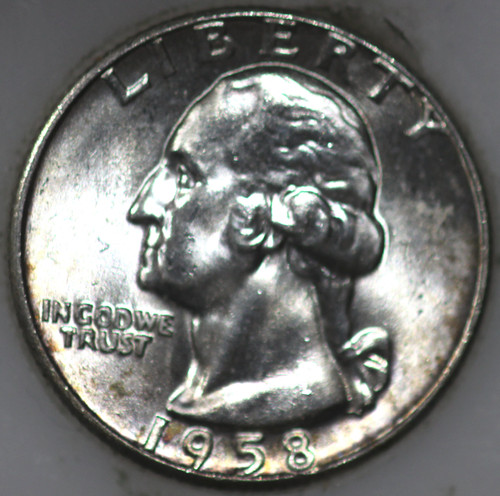 1958-P Washington Quarter 90% Silver As Shown [SN01]