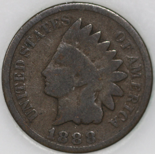 1888-P Indian Cent Over 100 years old As Shown [SN01]