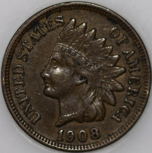 1908-P Indian Cent Over 100 years old As Shown [SN01]