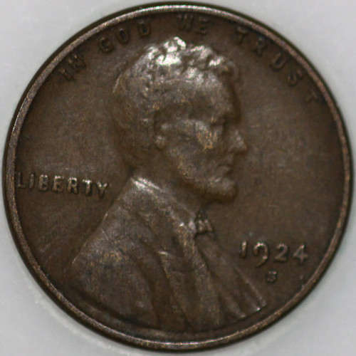 1924-S Wheat Cent, Popular Collector Coin As Shown [SN03]