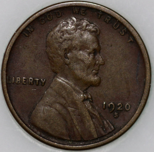 1920-S Wheat Cent, Popular Collector Coin As Shown [SN01]