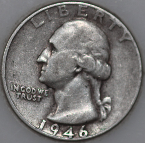 1946-P Washington Quarter 90% Silver As Shown [SN02]