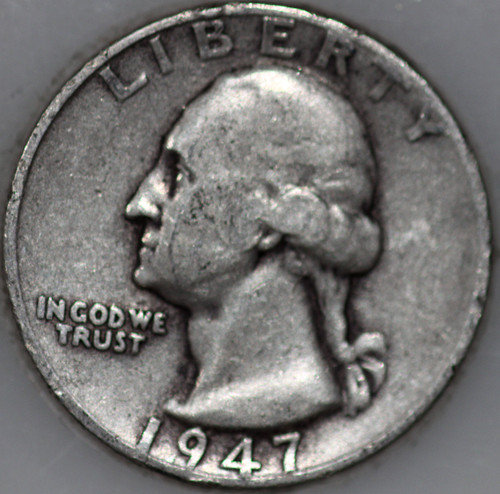 1947-S Washington Quarter 90% Silver As Shown [SN01]