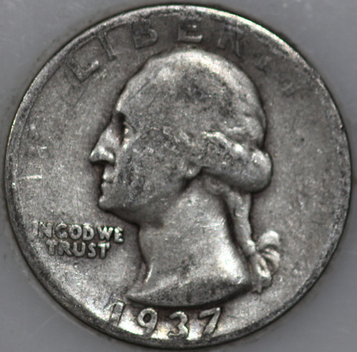 1937-D Washington Quarter 90% Silver As Shown [SN01]
