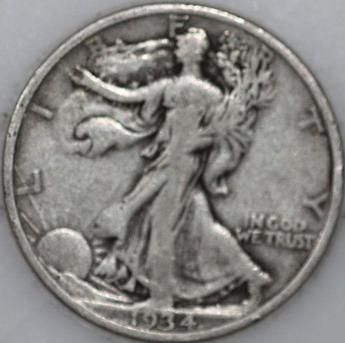 1934-P Walking Liberty Half Dollar 90% Silver As Shown [SN02]