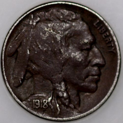 1918-P Buffalo Nickel, Popular Collector Coin As Shown [SN02]