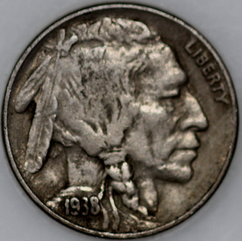 1938-D Buffalo Nickel, Popular Collector Coin As Shown [SN02]