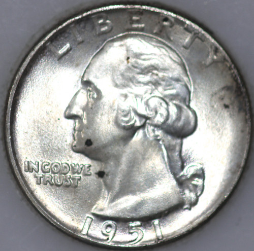 1951-P Washington Quarter 90% Silver As Shown [SN01]