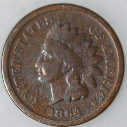 1864-P Indian Cent 'L' Longacre Variety SCARCE As Shown [SN02]