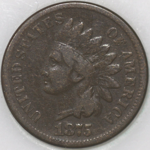 1875-P Indian Cent Over 100 years old As Shown [SN06]