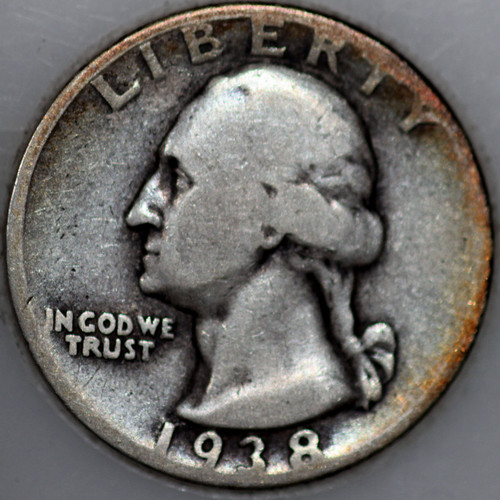 1938-P Washington Quarter 90% Silver As Shown [SN02]