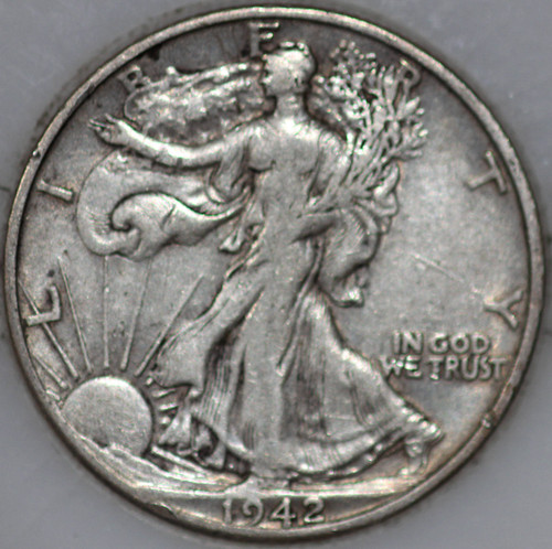 1942-D Walking Liberty Half Dollar 90% Silver As Shown [SN01]