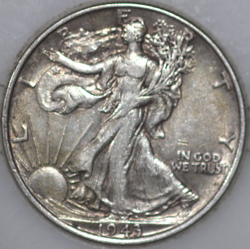 1943-P Walking Liberty Half Dollar 90% Silver As Shown [SN01]