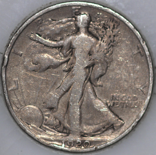 1920-D Walking Liberty Half Dollar 90% Silver As Shown [SN01]