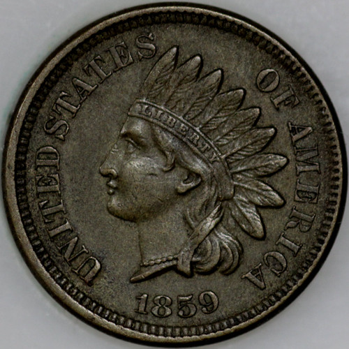1859-P Indian Cent Copper/Nickel Over 100 years old As Shown [SN04]