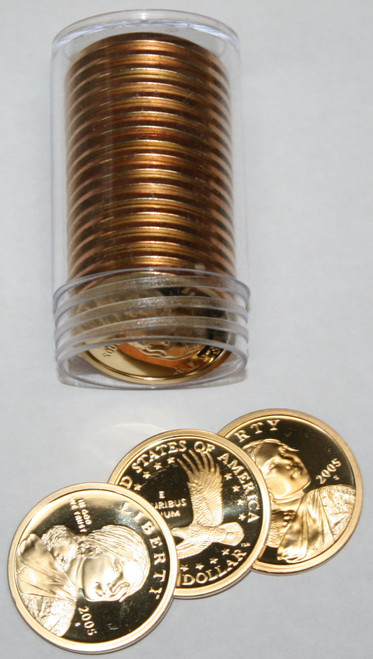 2005-S Roll of 20 Sacagawea Proof Dollars FREE SHIPPING 2005-S Roll of 20 Sacagawea Proof Dollars FREE SHIPPING