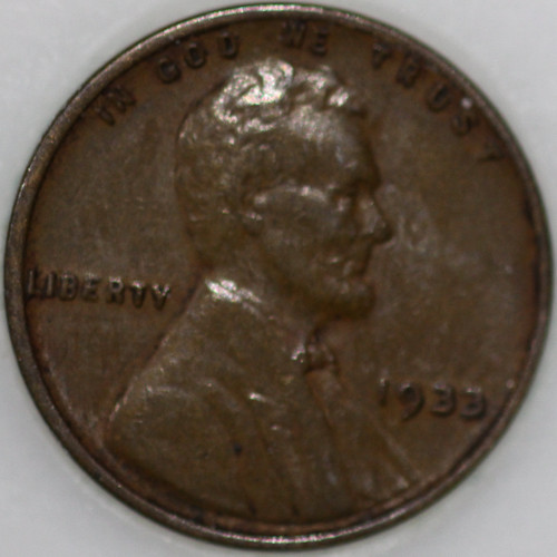 1933-P Wheat Cent, Popular Collector Coin As Shown [SN02]