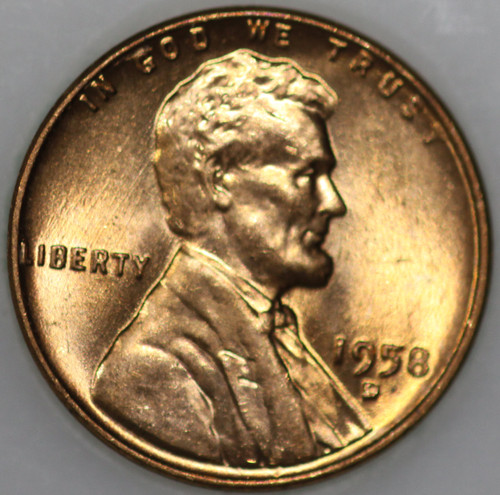 1958-D Wheat Cent, Popular Collector Coin, Uncirculated As Shown [SN01]