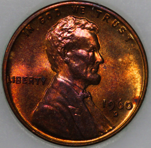 1960-D Memorial Cent with Select Natural Toning, Uncirculated As Shown [SN01]