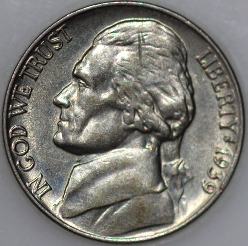 1939-P Jefferson Nickel, Reverse of 1938 As Shown [SN01]