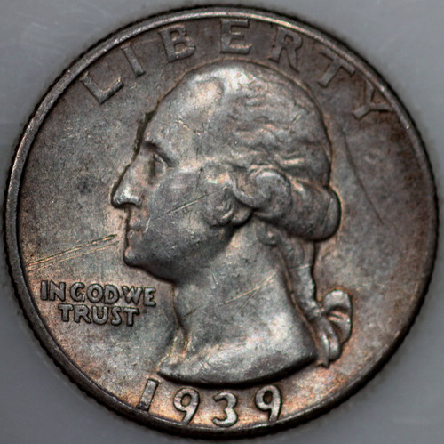1939-D Washington Quarter 90% Silver As Shown [SN02]