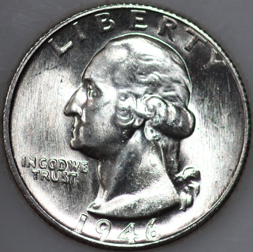 1946-S Washington Quarter 90% Silver Uncirculated As Shown [SN02]