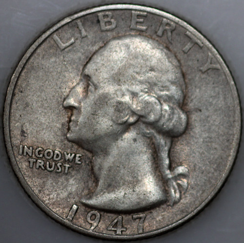 1947-S Washington Quarter 90% Silver As Shown [SN02]