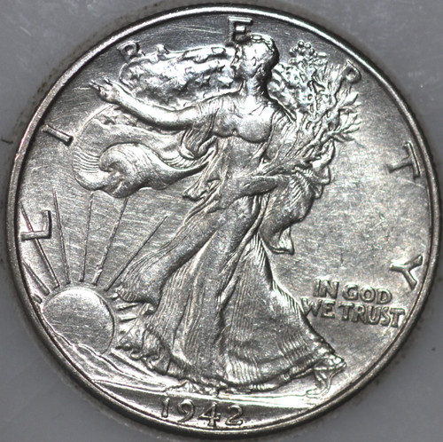 1942-D Walking Liberty Half Dollar 90% Silver As Shown [SN03]