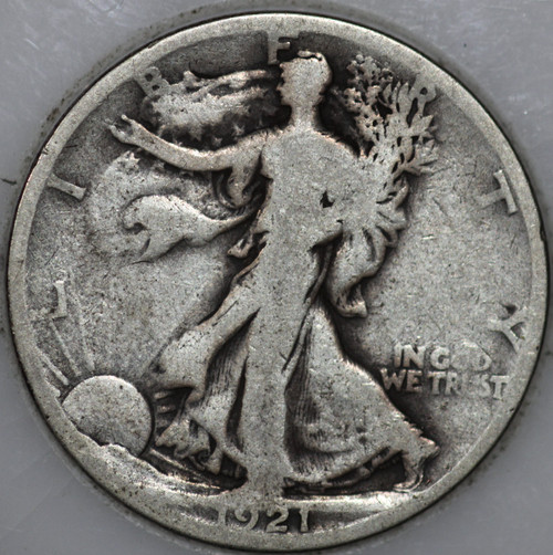 1921-S Walking Liberty Half Dollar 90% Silver As Shown [SN01]
